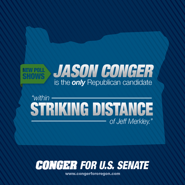 Inside the Numbers – Why Jason Conger is the only Republican who can beat Jeff Merkley